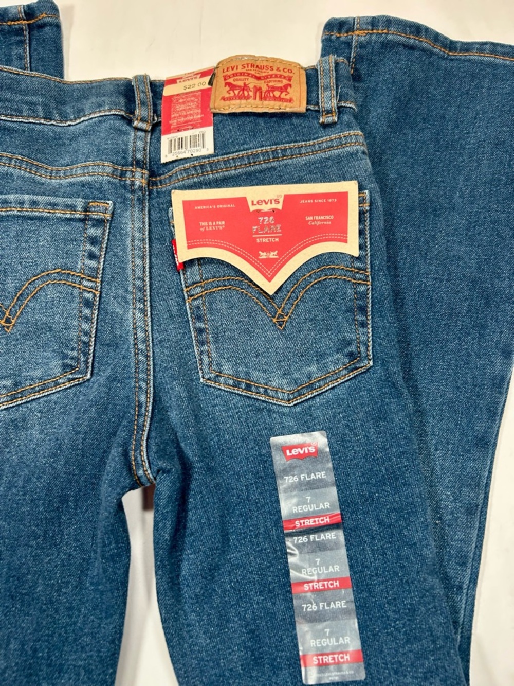 NWT | Levi’s 726 Girls’ High- Rise Flare Jeans - Picture 5 of 13